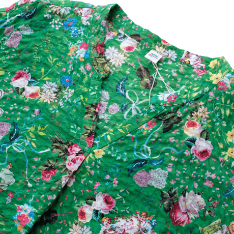 【SALE】【'26春夏新作】Vネックワンピース【60シルキーローンサッカー・スイートガーデン】53088N-26S