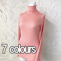 【ストレッチ】ハイネックインナー【80双フライス・スーパーナノシリコン】7461-23A