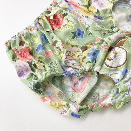 【SALE】オヤスミパンツ【100双天竺・グリーントリップ】1098-23S