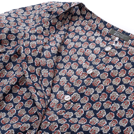 【SALE】【`26春夏新作】ウエスト切り替えワンピース【綿100％・小花】56765N-26S
