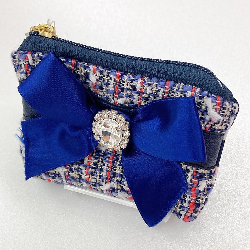 【BIBI soeurs.】 バッグtweed Dot ribbon ミニサイズ