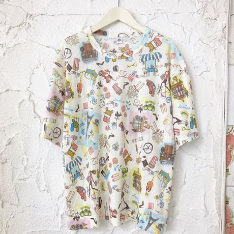 【SALE】5分袖Tシャツ【50強撚フライス・ワールドカフェ】6291-23S