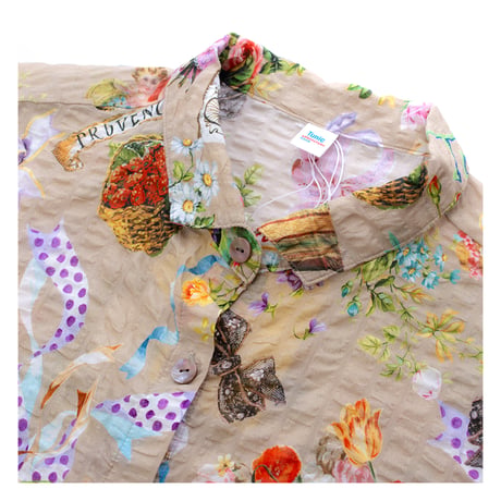 【SALE】衿シャツ【80ローンパフサッカー・リボンエンジェル】6659-25S