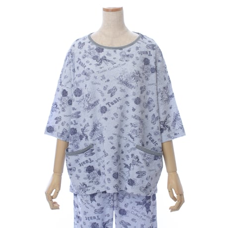 【SALE】【'26春夏新作】6分袖パジャマ【パイルジャガード・モノトンコレクション】53529P-26S