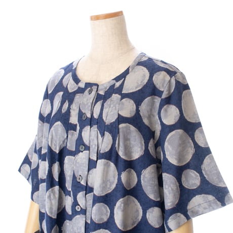 【SALE】6分袖ワンピース【コットンリネン・サマービエラ】56750N-25S