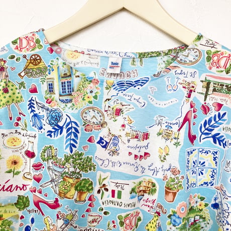 【'26春夏新作】6分袖Tシャツ【100双天竺・マリンカフェ】6347-26S