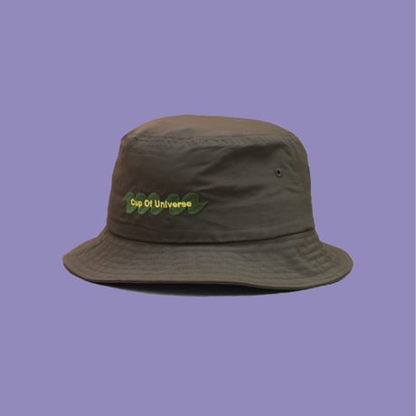 "CUP OF UNIVERSE (manu logo) " Nylon Bucket Hat