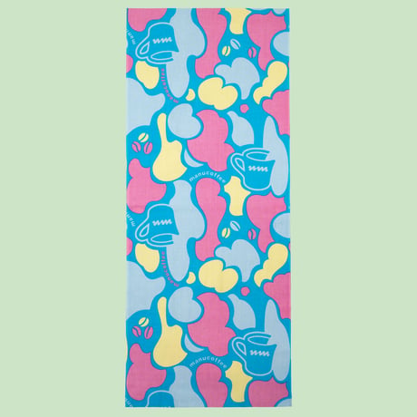 "coffee drop camo" Tenugui / 手ぬぐい (soda color)