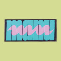 "manu on manu" Logo Face Towel