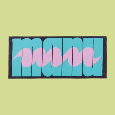 "manu on manu" Logo Face Towel