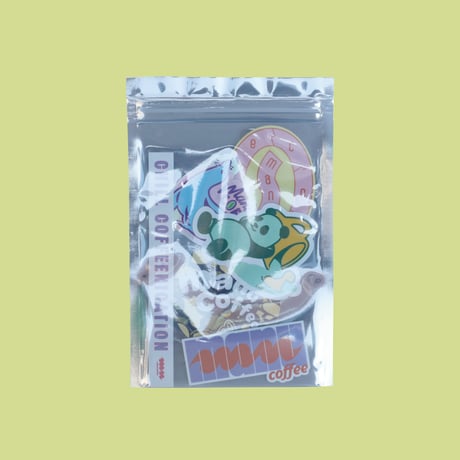 "CHILL COFFEENICATION" Sticker Set