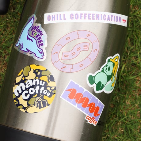 "CHILL COFFEENICATION" Sticker Set