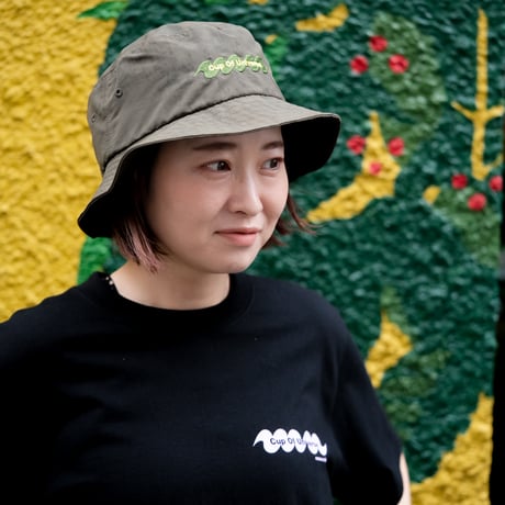 "CUP OF UNIVERSE (manu logo) " Nylon Bucket Hat
