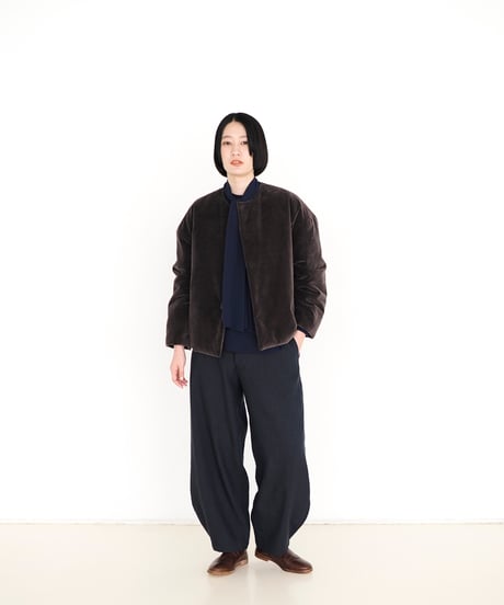 <fruits of life> LWバレルパンツ / 藍鉄色(ネイビー)