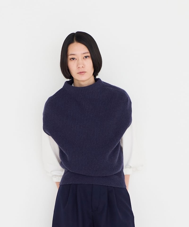 【新品タグ付き】ホールガーメントサマーニットベスト L】TCホールガーメント(R)ニットベスト(54792620-2024)｜ファッション