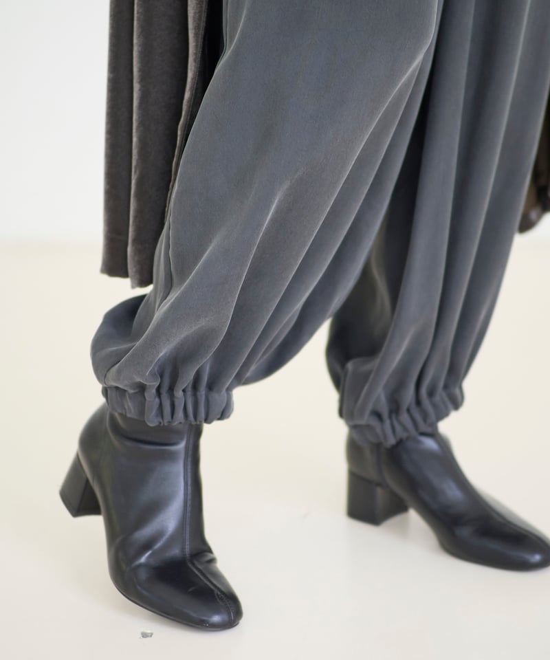 fruits of life ウールジョガーパンツ fruits of life>ワイドジョガーパンツ / 鈍色(グレー) | fruits o