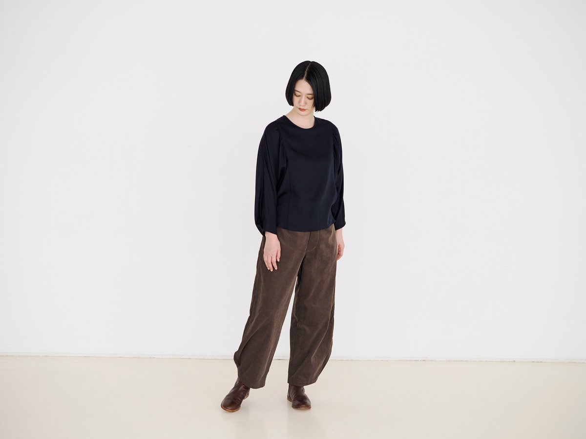 fruits of life> コーデュロイバレルパンツ / 落栗色(ブラウン) | fru fruits of life> コーデュロイバレルパンツ / 落栗色(ブラウン) | fru