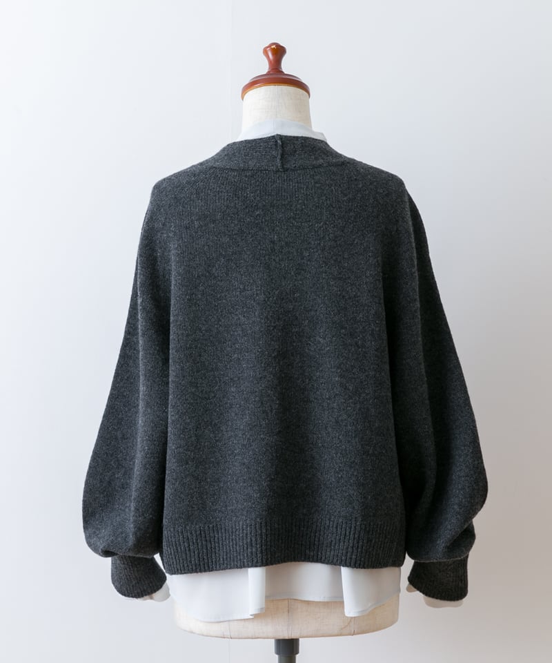 fruits of life>ホールガーメントカーディガン / 灰色