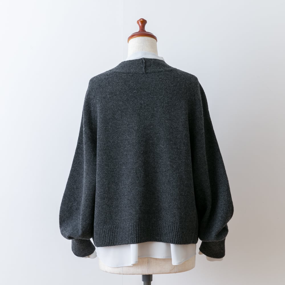 fruits of life>ホールガーメントカーディガン / 灰色