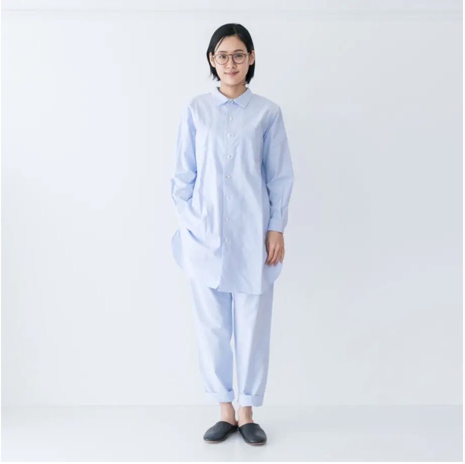 新品・未使用　LAGON BLEU ロングシャツパジャマ サイズ1 フランス製 新品・未使用 LAGON BLEU ロングシャツパジャマ サイズ1 フランス製