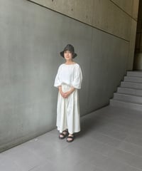 <fruits of life>コットンタックスカート / 乳白色(オフホワイト)