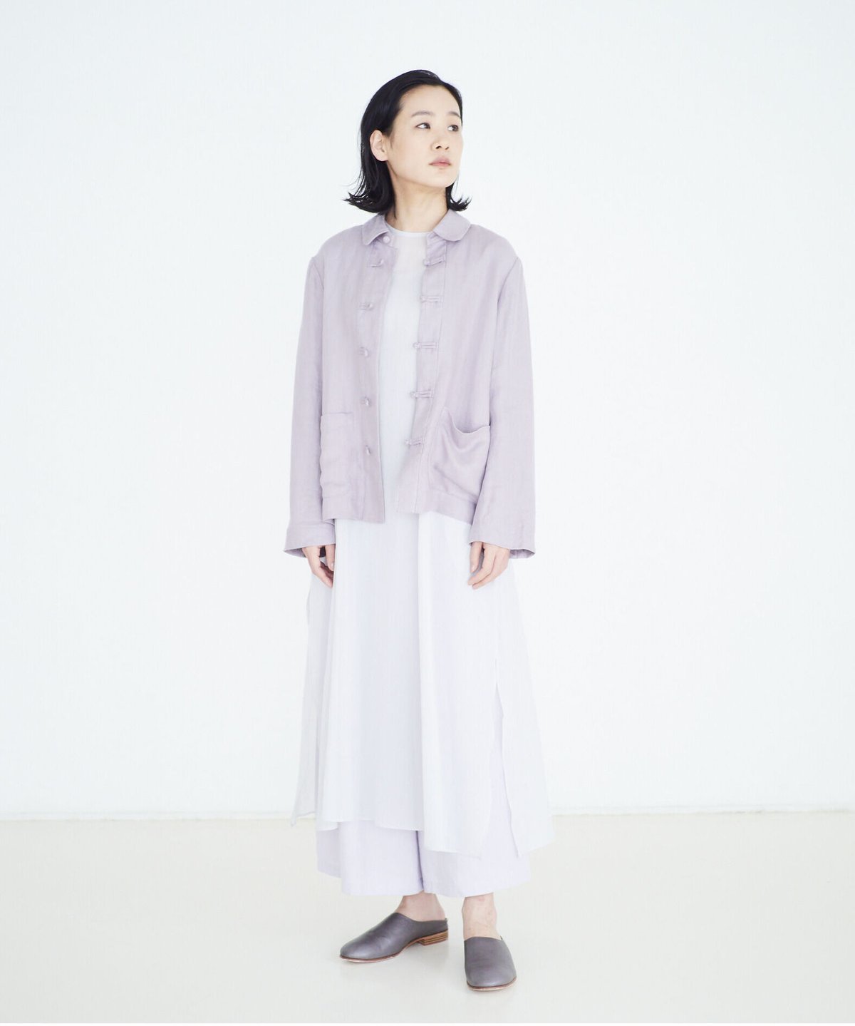 fruits of life☆コットンリネンコート くらすこと リネンコットンのローブコート ｜くらすこと