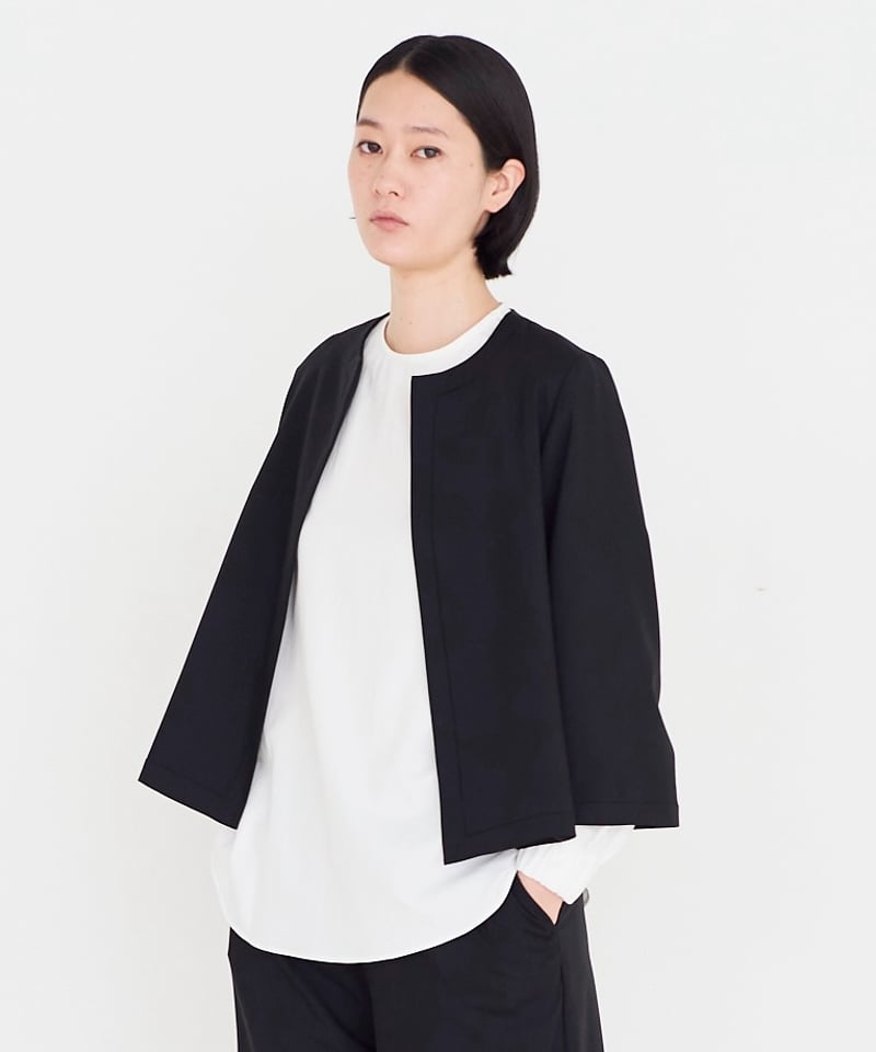 良品】Christian Dior ノーカラージャケット ブラック 13 L 【公式通販】