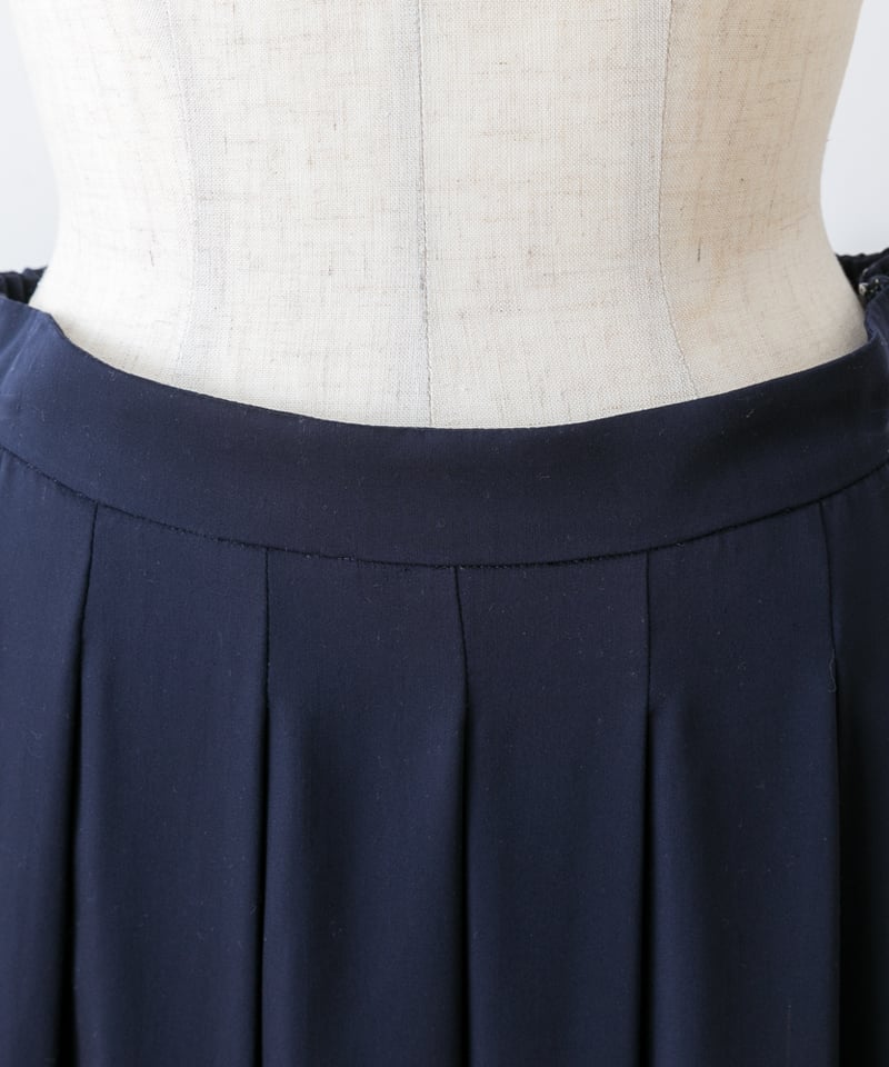 美品 humoresque ユーモレスク タックスカートnavy 38 ネイビー fruits of life>タックスカート / 留紺色(ネイビー) | fruits of