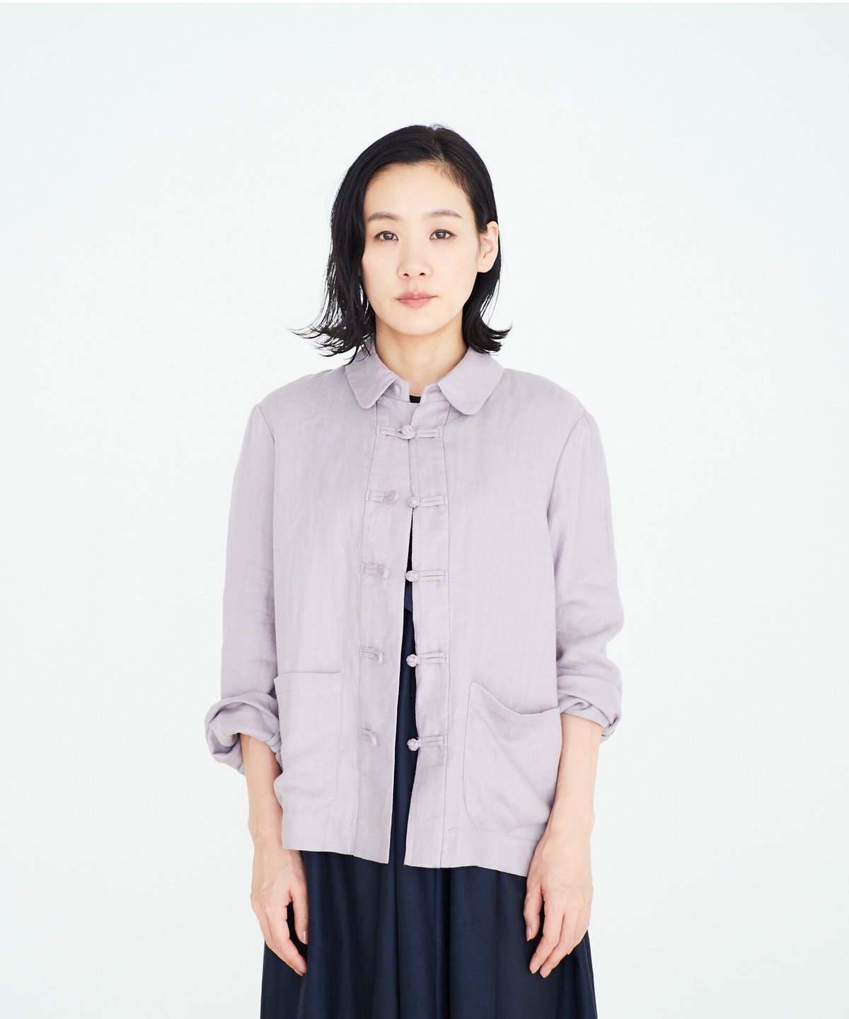 fruits of life☆コットンリネンコート くらすこと リネンコットンのローブコート ｜くらすこと