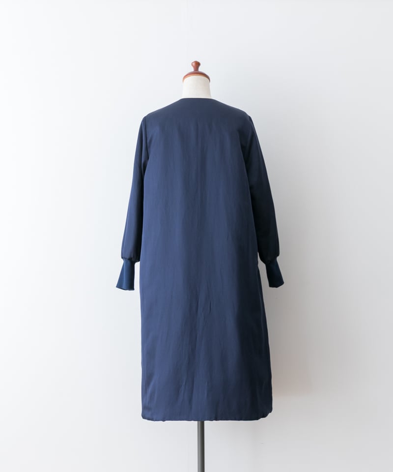 45R★ナイロンキルティングコート★ネイビー ine-7952-2.jpg