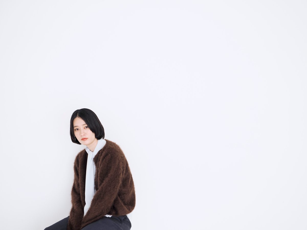 fruits of life>カシミヤファーカーディガン / 栗梅色(ブラウン) | fru