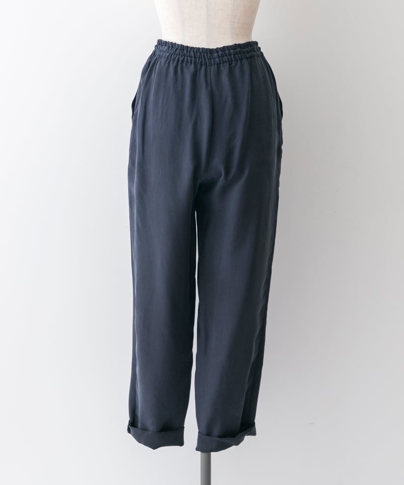 fruits of life> キュプラテーパードパンツ / 紺ねず色(ネイビー
