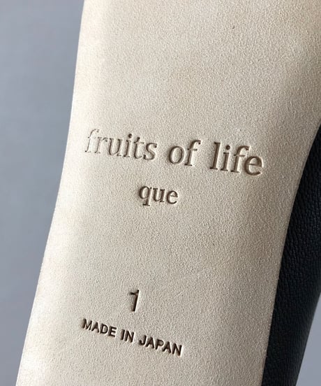 <fruits of life × que>ルームシューズ (レディース) / 黒色(ブラック)