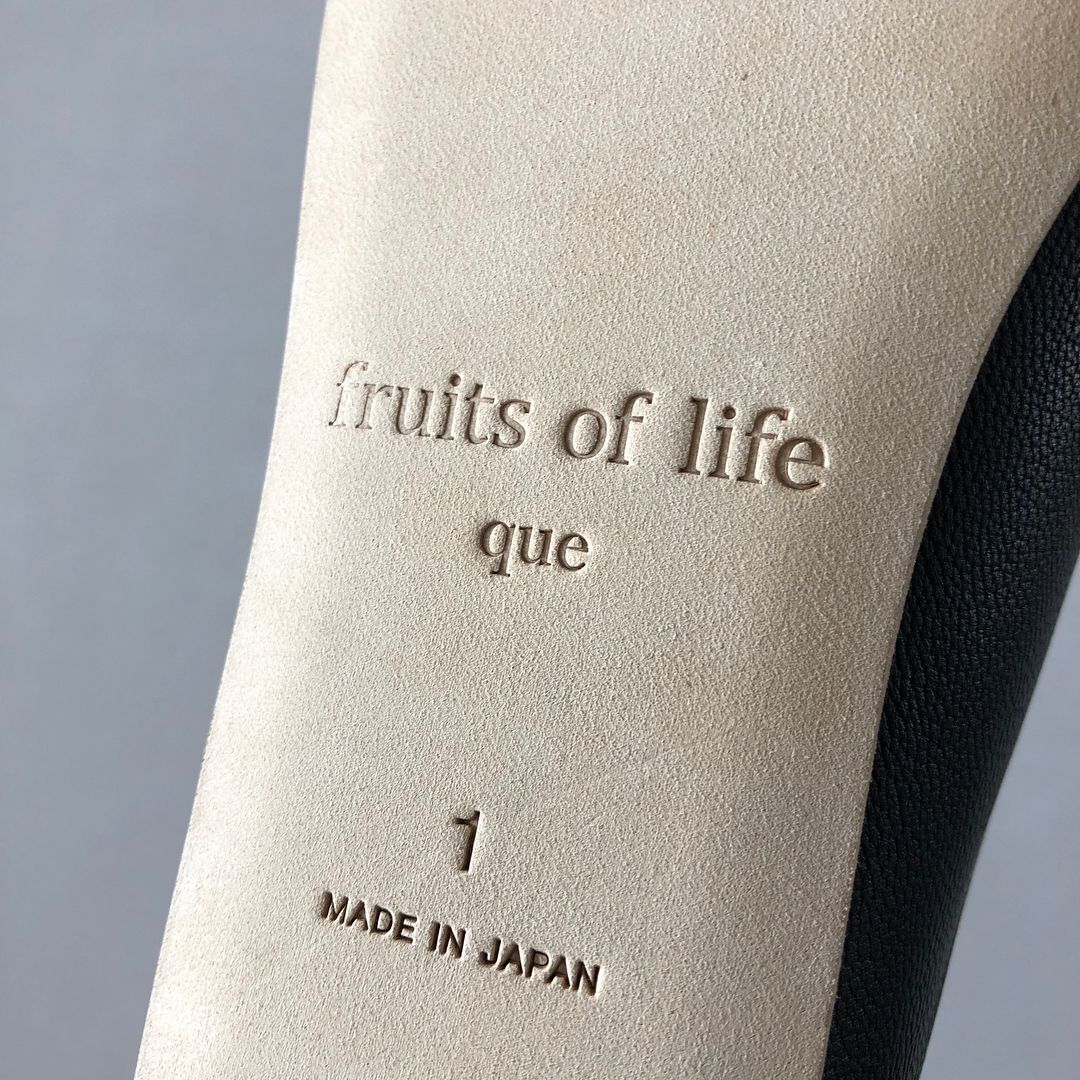 fruits of life ×que ⭐︎ミュールくらすこと新品未使用 fruits of life × que ミュール ｜くらすこと公式オンラインストア