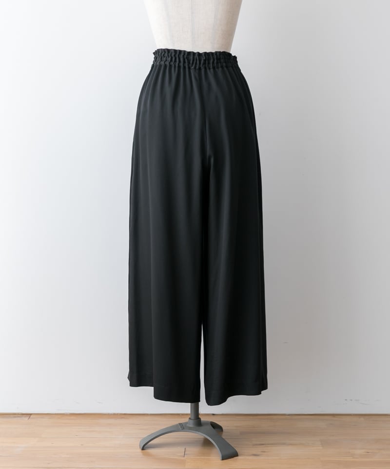 fruits of life>キュプラワイドパンツ / 黒色(ブラック) | fruits