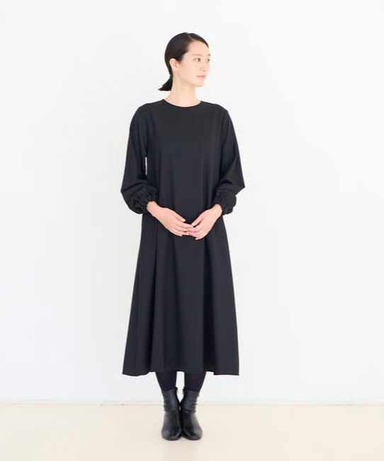 fruits of life>ウールパフワンピース / 黒色(ブラック) | fruits