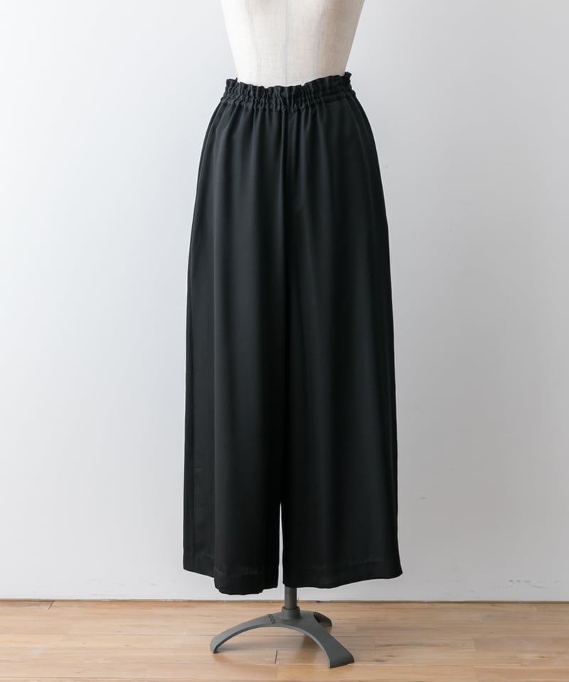 6 BEAUTY&YOUTH キュプラ ハーフパンツ 34size ブラック fruits of life>キュプラワイドパンツ / 黒色(ブラック) | fruits