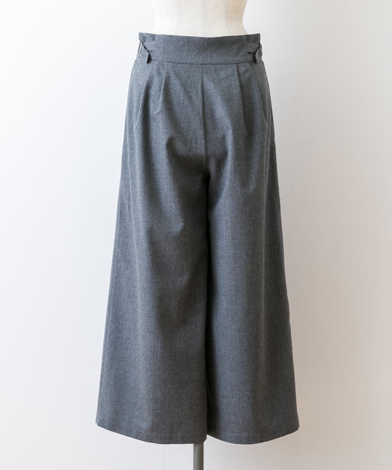 fruits of life>ウールタックパンツ / 消炭色(チャコールグレー) | fru