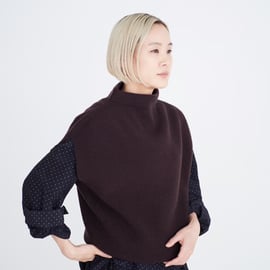 【fruits of life】リブニットボトルネックベスト fruits of life ニットベスト – キナル diary