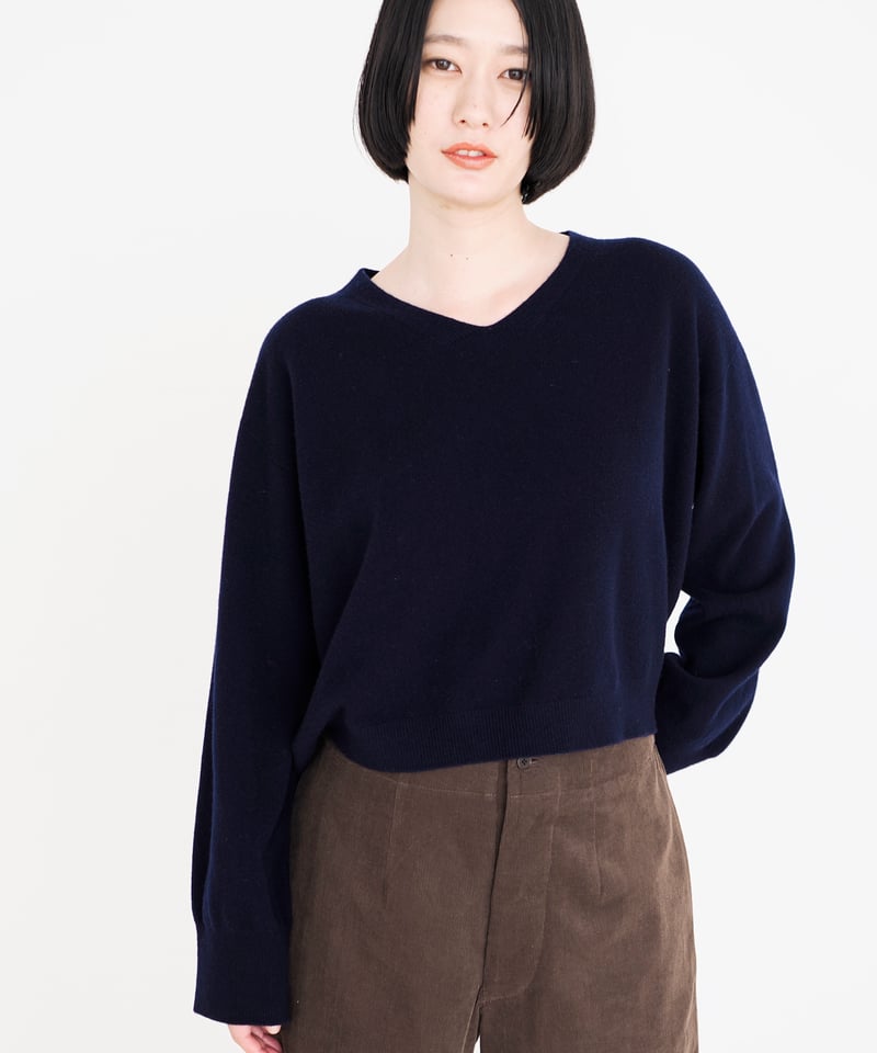 【Vintage】BALLANTYNE Vネックセーター 46 紺 ネイビー 極美品/スコットランド製】80s Ballantyne バランタイン ヴィンテージ