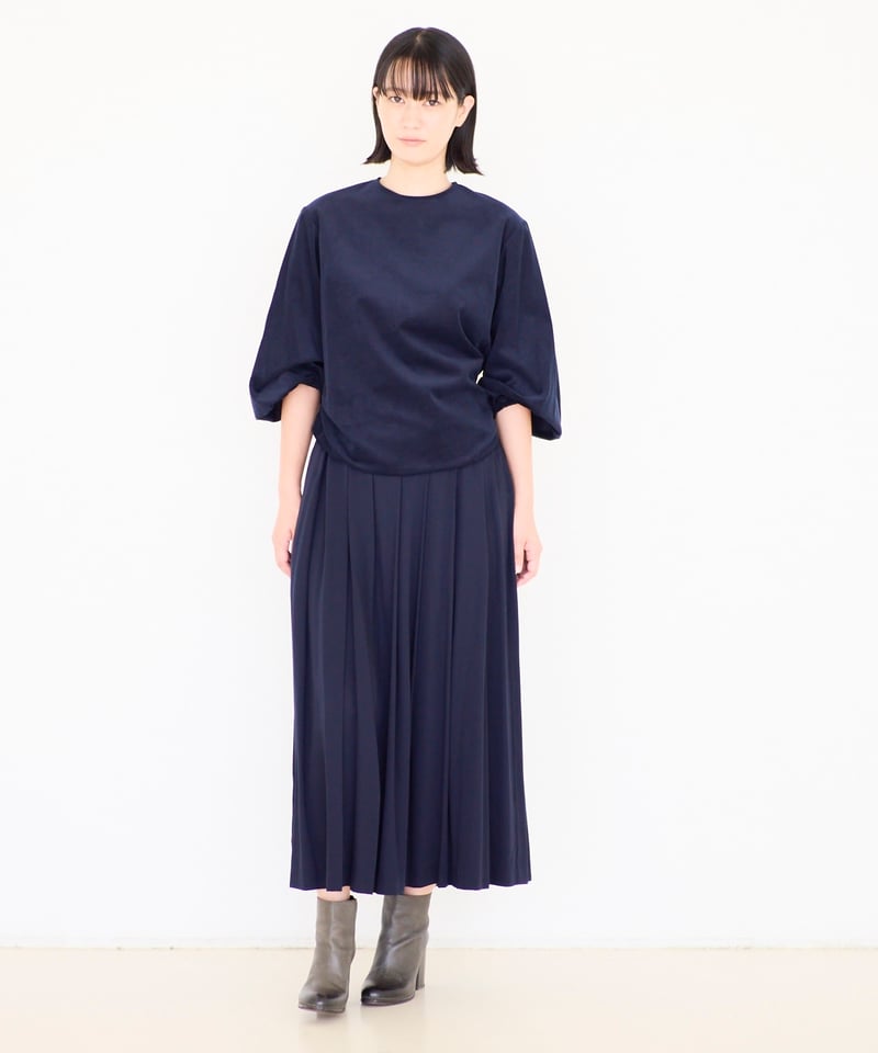 美品 humoresque ユーモレスク タックスカートnavy 38 ネイビー 美品 humoresque ユーモレスク タックスカートnavy 38 ネイビー