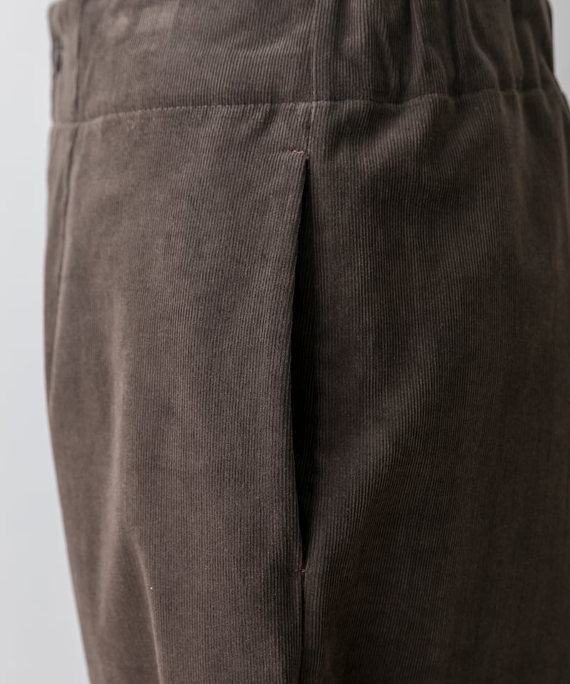 フルーツオブライフ　コーデュロイ　テーパードパンツ fruits of life コーデュロイテーパードパンツ 鈍色 /グレー