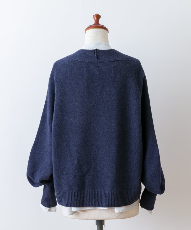 fruits of life>ホールガーメントカーディガン / 瞑色(ネイビー) | fru