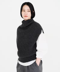 fruits of life ホールガーメントリブベスト 木蘭色(ボルドー) fruits of life>ホールガーメントリブベスト / 瞑色(ネイビー) | frui