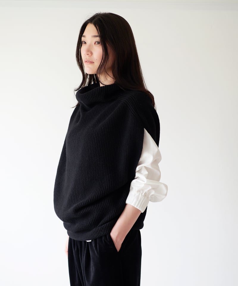 fruits of life ウールカシミヤベスト エクリュ