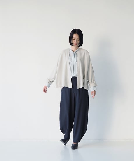<fruits of life> LWバレルパンツ / 藍鉄色(ネイビー)