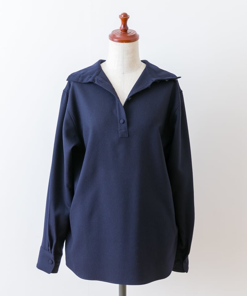 fruits of life>ウールハイネックシャツ / 濃紺色(ネイビー) | fruit