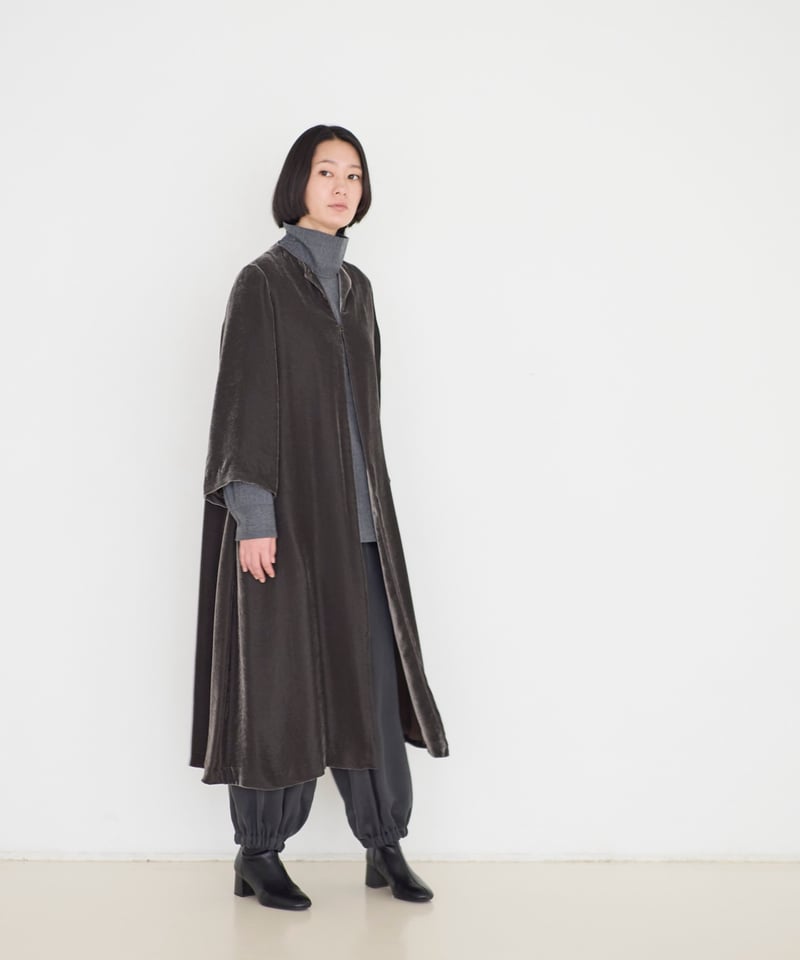 fruits of life>ベルベットコート / 茶ねず色(グレージュ) | fruits 