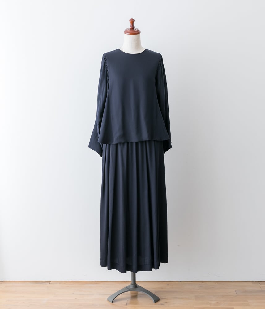 美品 humoresque ユーモレスク タックスカートnavy 38 ネイビー fruits of life>タックスカート / 留紺色(ネイビー) | fruits of