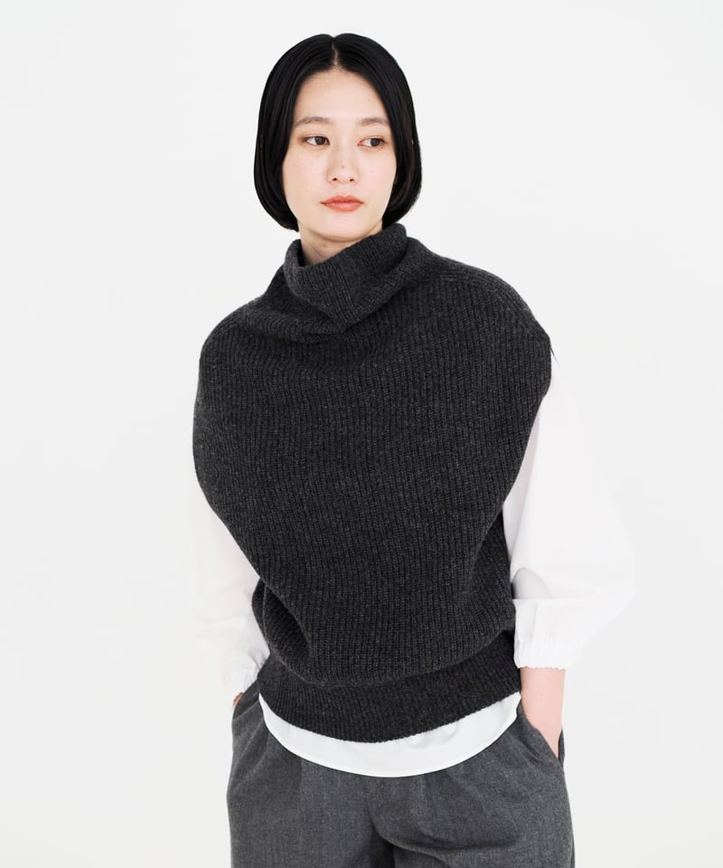 fruits of life リブニット　ベスト　タートル　サイズ2 fruits of life タートルリブベスト ｜くらすこと公式オンラインストア